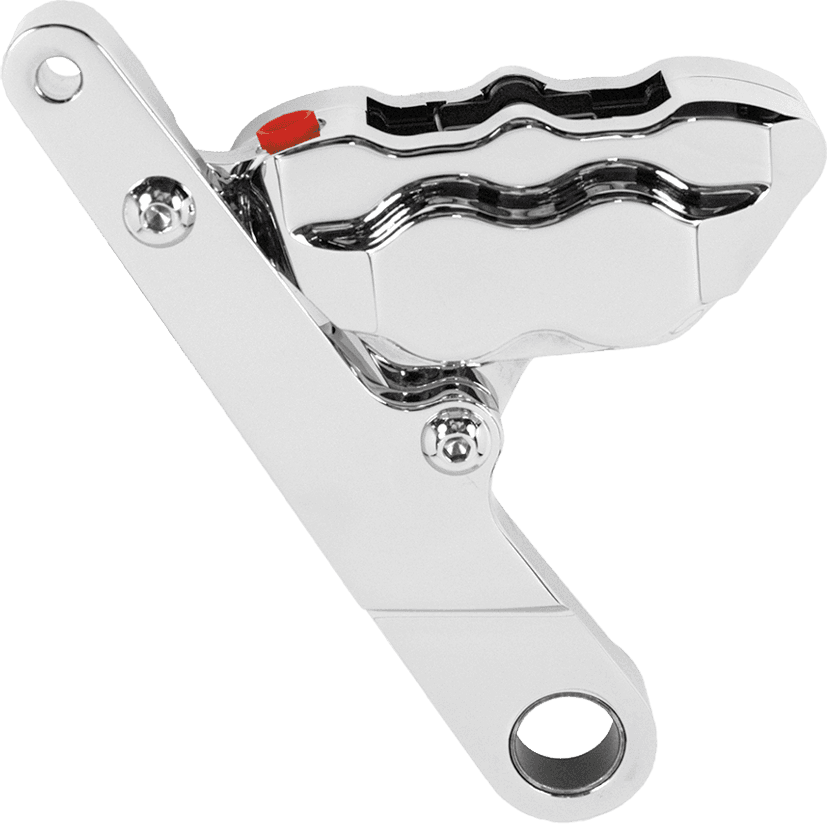 Hawg Halters Inc 4 Piston Front Brake Kit Fxsts Chrome
