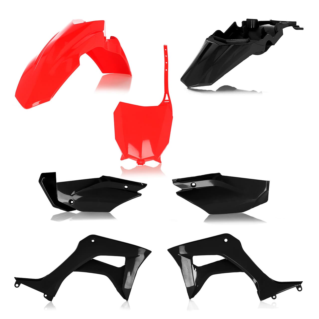 Acerbis Full Plastic Kit Honda Red/Black