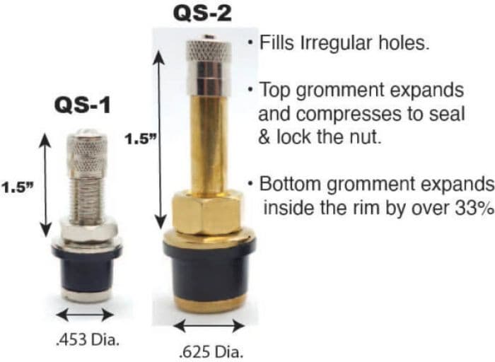 QUICKSTEM- PUSH IN TIRE VALVE STEM .453"