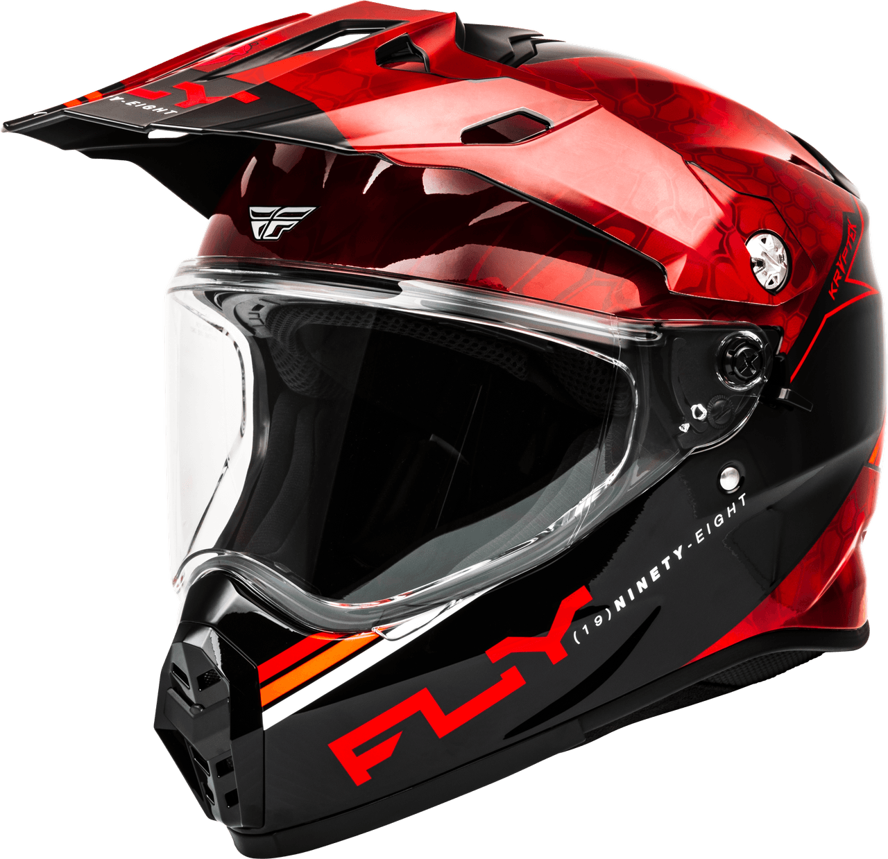 Fly Racing Trekker Kryptek Conceal Helmet Red/Black XS