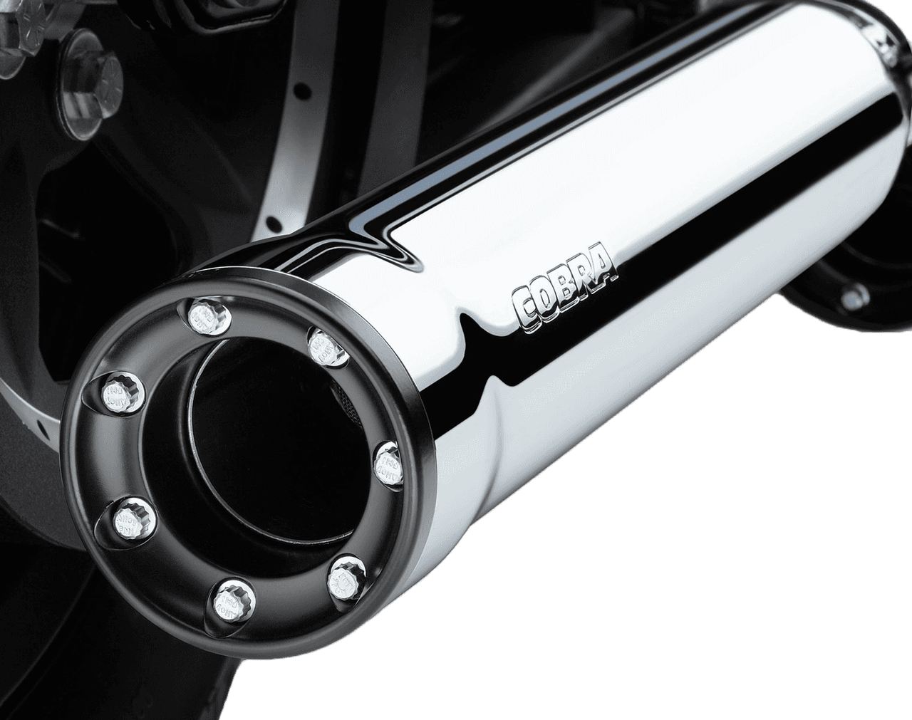 Cobra 3" Rpt Slip-Ons Chrome Flh/Flt 95-16