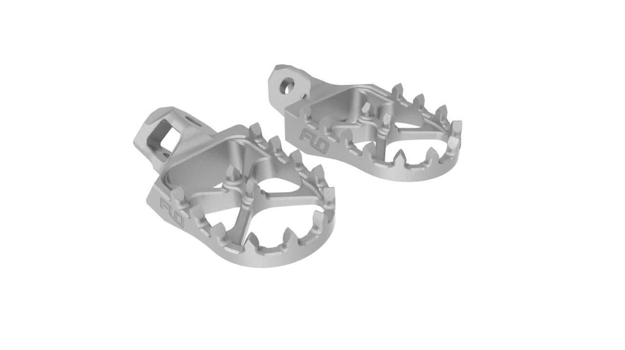 Flo Motorsports Stainless Steel Foot Pegs