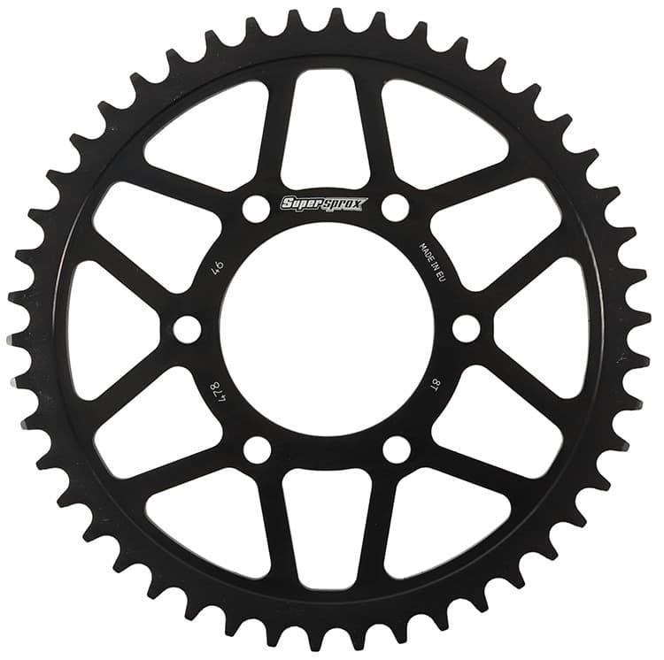 Supersprox Rear Edge Sprocket Steel 46T-520 Black Kawasaki/Polaris