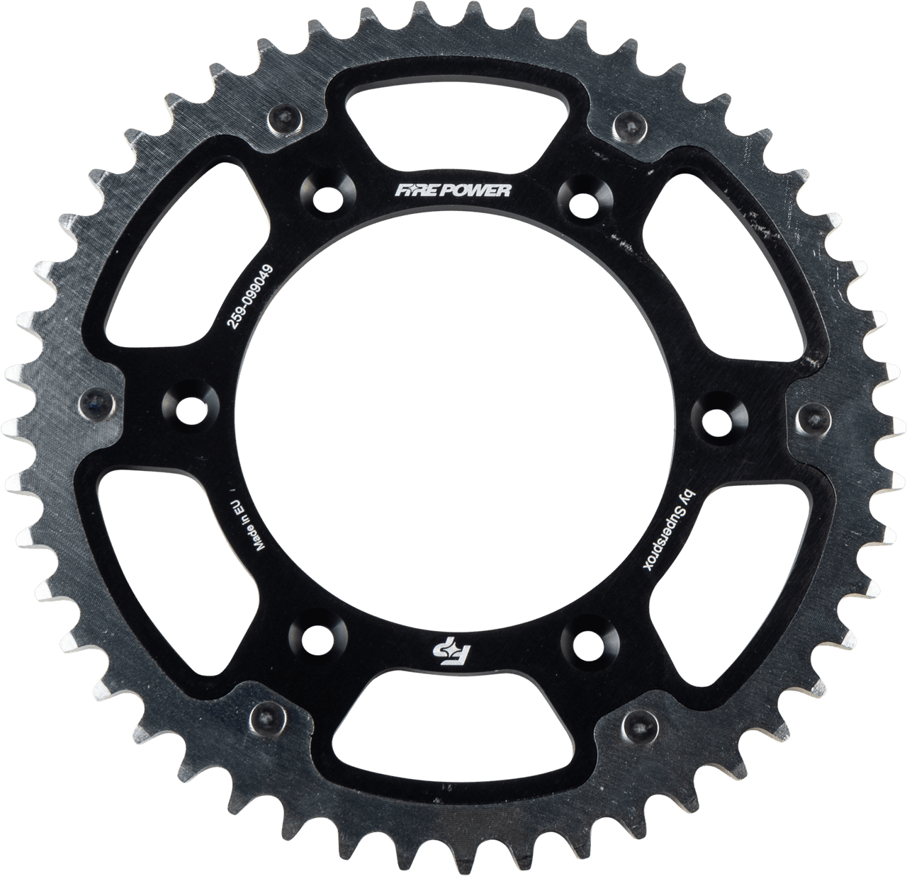 Fire Power Rear Sprocket Hybrid 49T Black/Sil