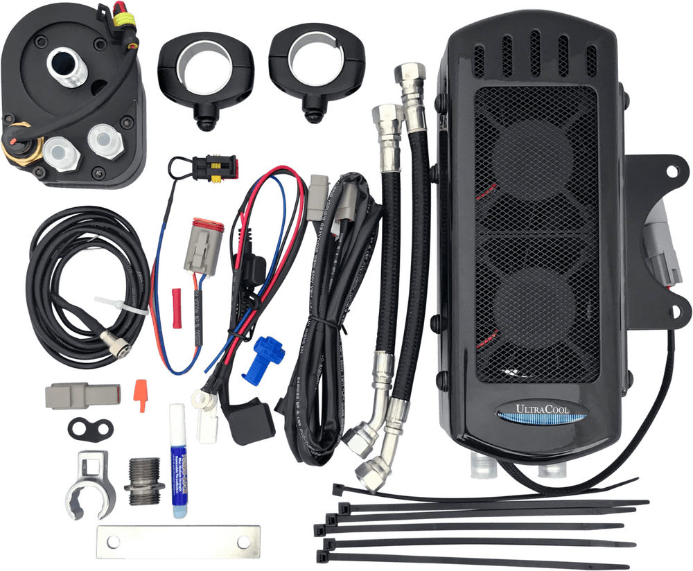 Ultracool Side Mount Oil Cooler Tc Touring `09-16 Gloss Black