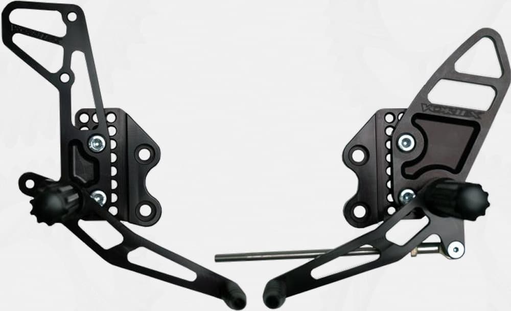 Vortex Rear Set Complete Black Suzuki