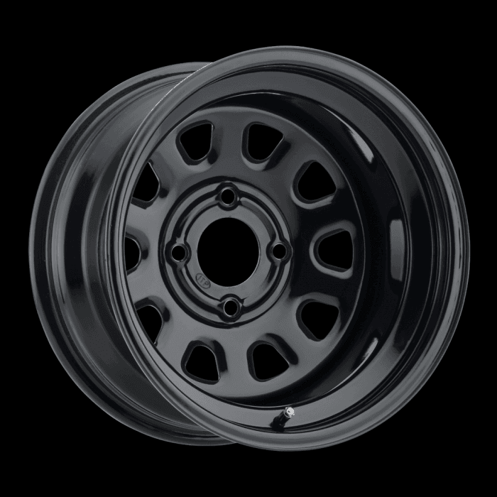 ITP DELTA STEEL WHEEL 14x7 4/156 12mm 4+3 BLACK, (D14F2156)
