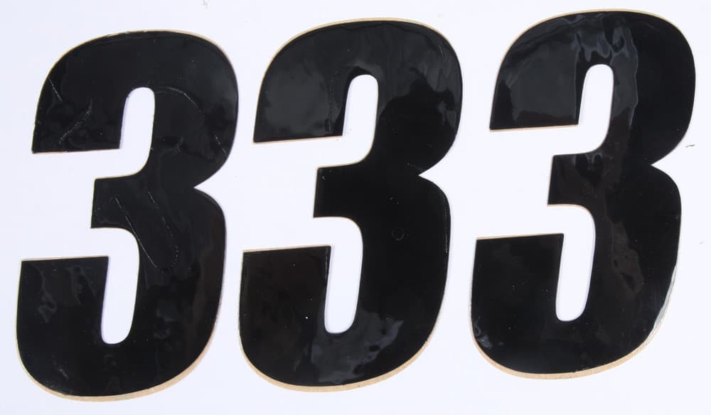 D-Cor Number 3 Black 4" 3/Pack