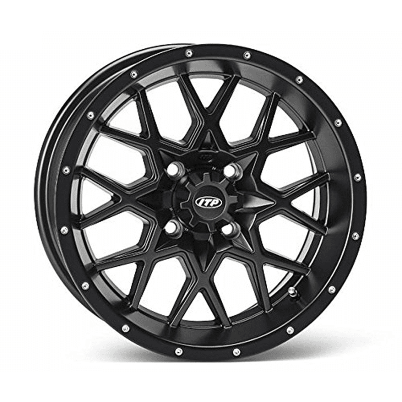 ITP HURRICANE WHEEL 14X7 MATTEBLACK (14RB113BX)