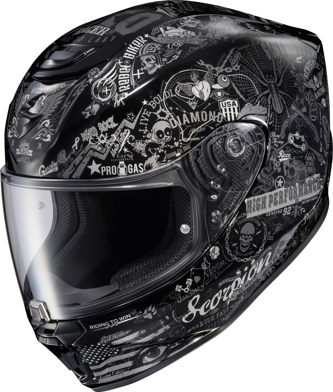 Scorpion Exo EXO-R330 Full Face Helmet Shake 2 Black SM