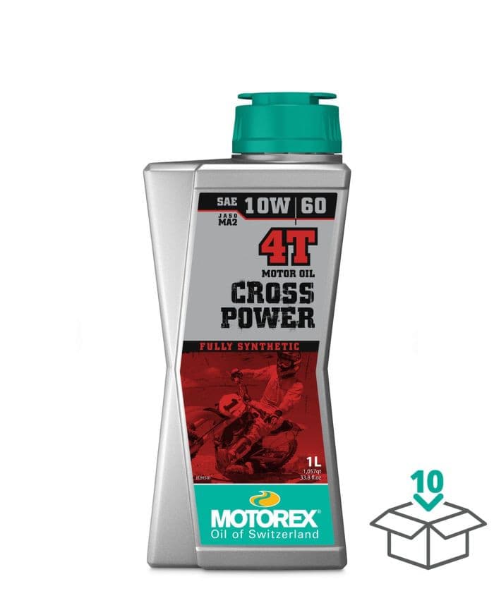 MOTOREX CROSS POWER 4T 10W60 JASO MA2, 1 LITER