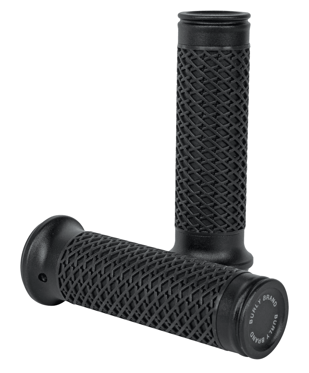 Burly Brand Slash Cut Grip Set 7/8" Pr Black