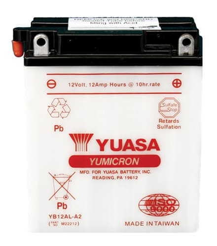 YUASA YB12AL-A2 YUMICRON-12 VOLT BATTERY