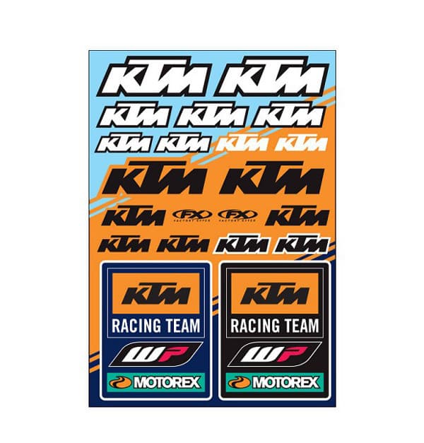 FACTORY EFFEX KTM OEM STICKER SHEETS KTM RACING