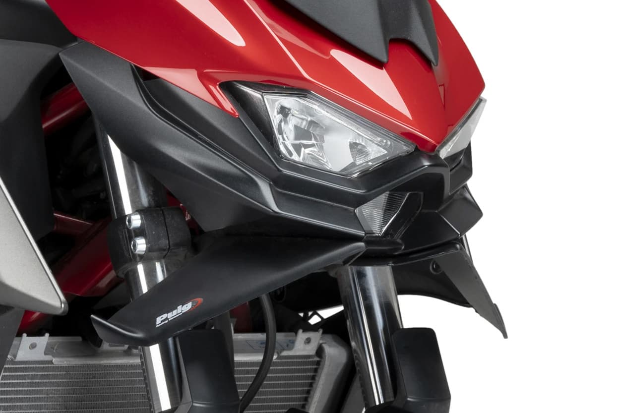 Puig Downforce Front Spoiler Matte Black Kawasaki