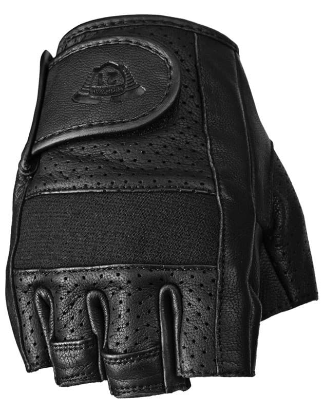 Highway 21 Half Jab Perforated Gloves Black 3X