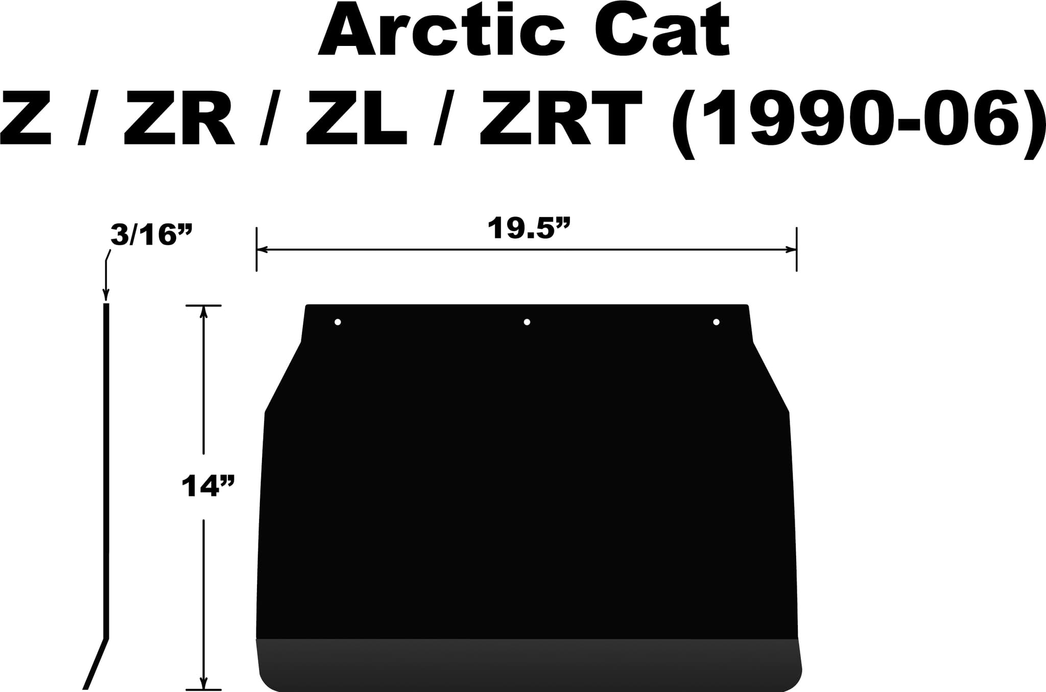Pdp Snowflap Arctic Cat Zr/Zl/Zrt