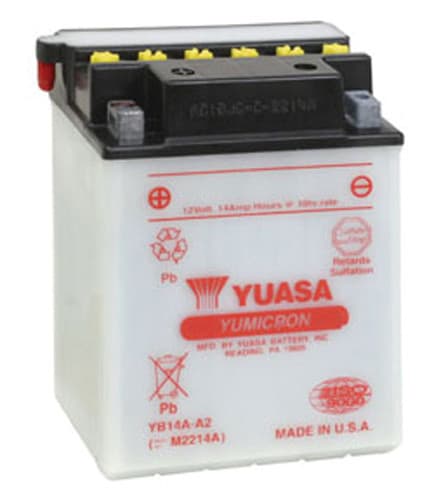 Yuasa Battery YB14A-A2 Conventional