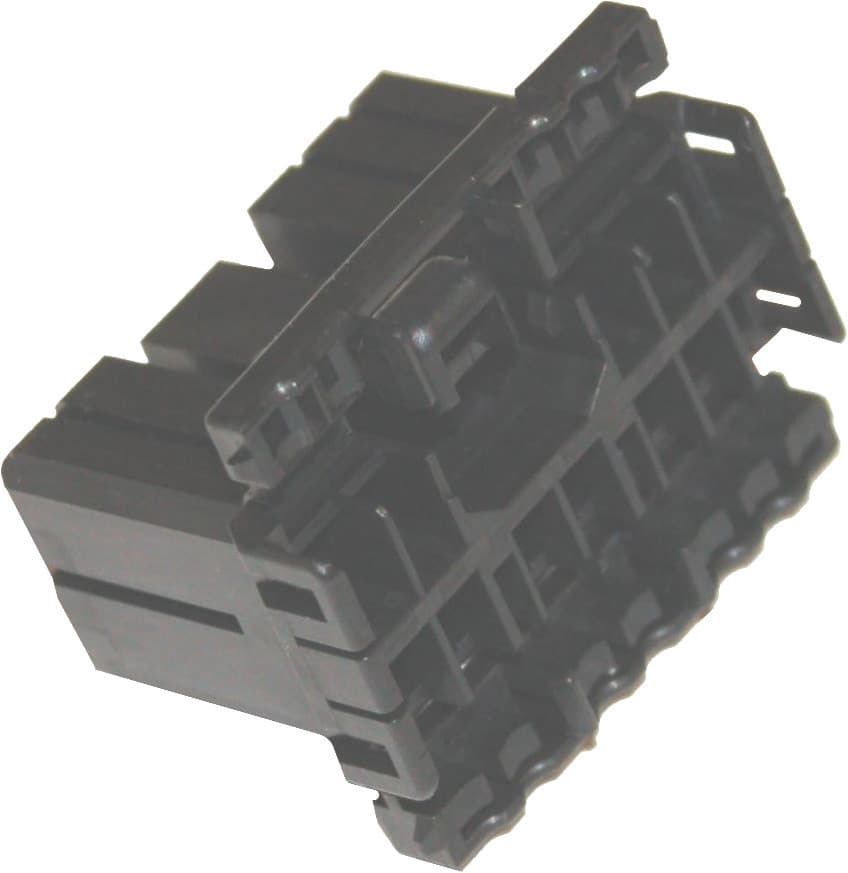 Namz Custom Cycle Amp 12-WIRE Plug Housing Multilock HD# 73164-96BK