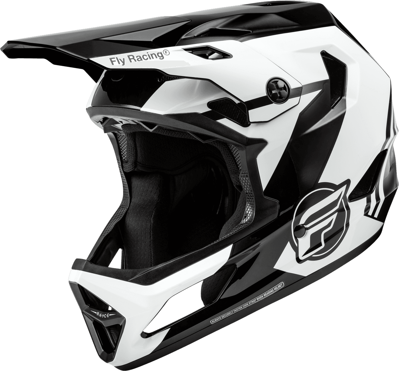 Fly Racing Rayce Bicycle Helmet Black/White/Grey SM