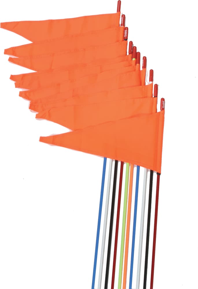 Firestik Safety Flags Stud Mount Blue 7' 10/Pack