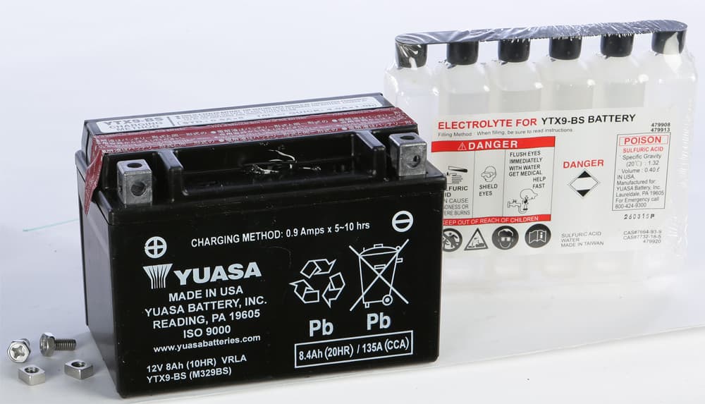BATTERY YTX9-BS MAINTENANCE FREE