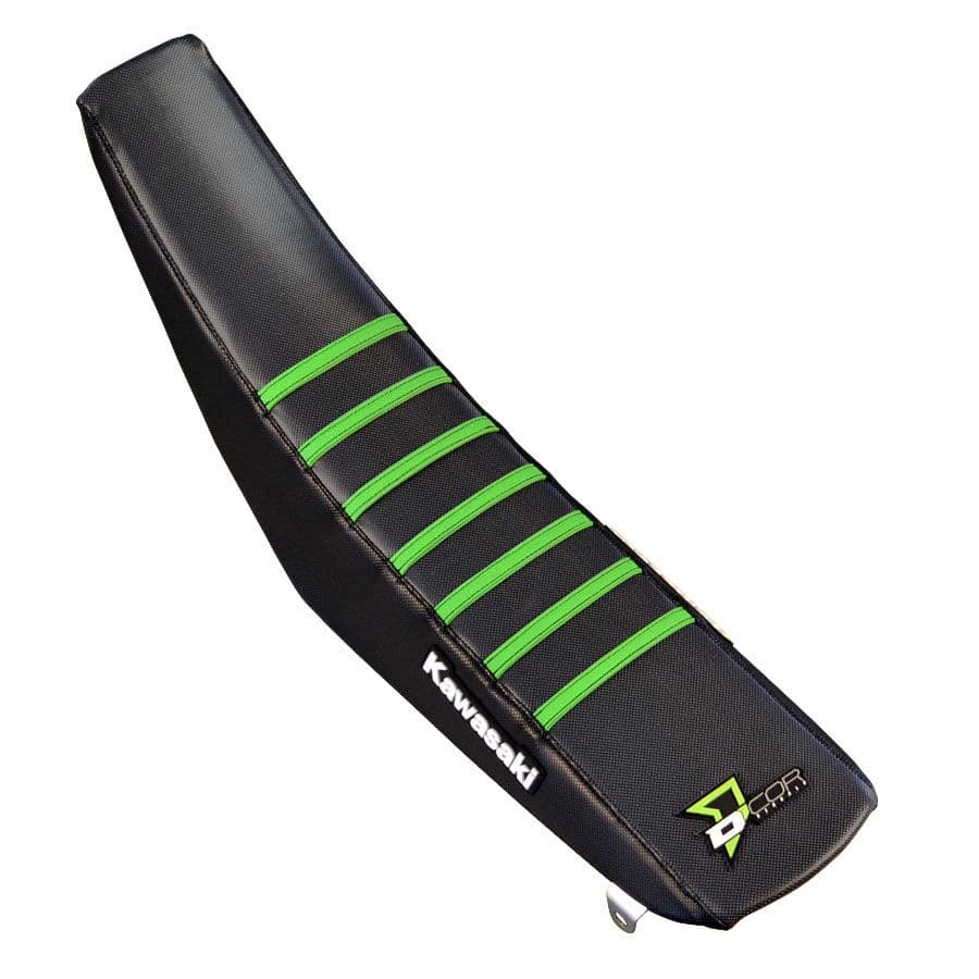 D-Cor Seat Cover Black/Green W/Ribs
