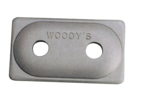 Woodys Angled Double Digger Support Plate Double Stud 5/16" 48/Pack