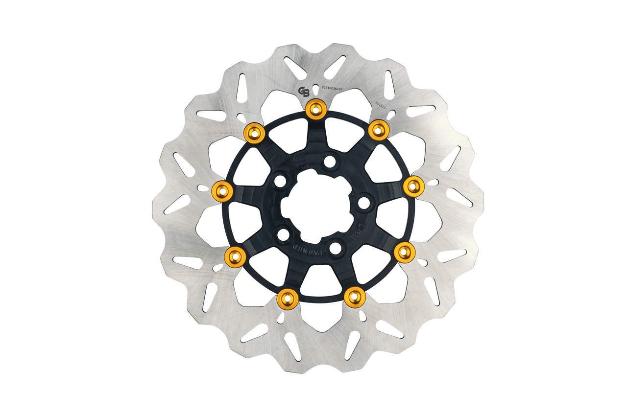 ROTOR 11.8" FLOATING WAVE RR BLACK/GOLD BUTTONS