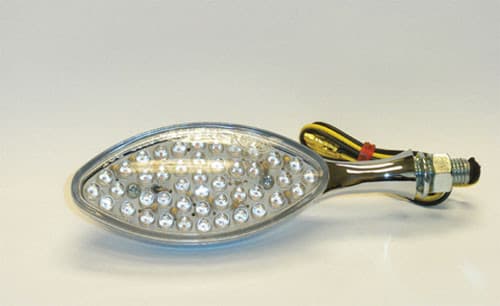 D.O.T. UNIVERSAL LED TURN SIGNAL, CHROME PAIR (44 LEDS)