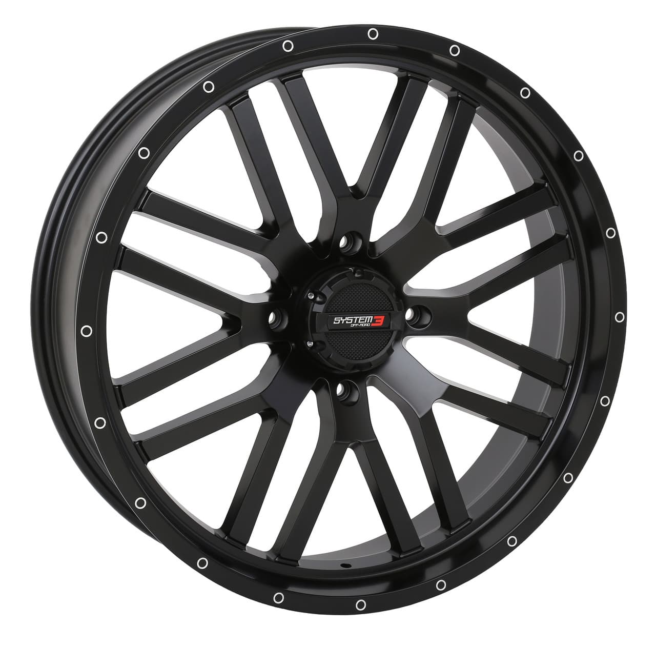 System 3 ST3 Wheel 22X7 4+2.5 (+10MM) 4/137 4 Matte Black