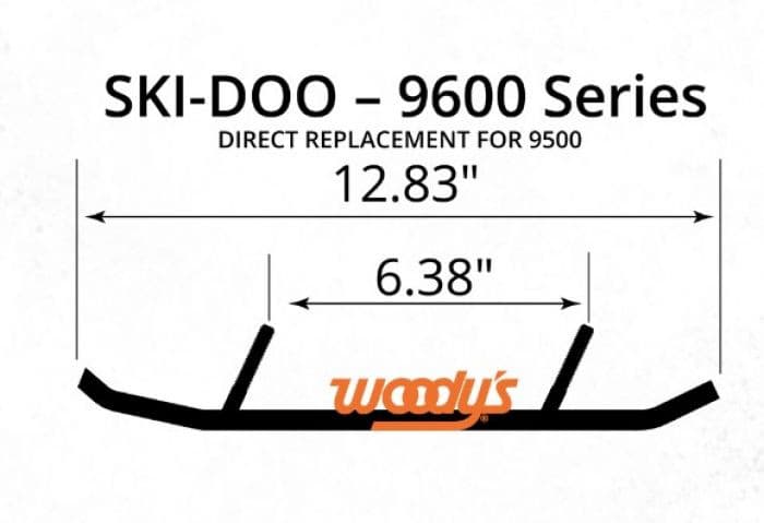 Woodys 8" Carbide Runners Ski-Doo