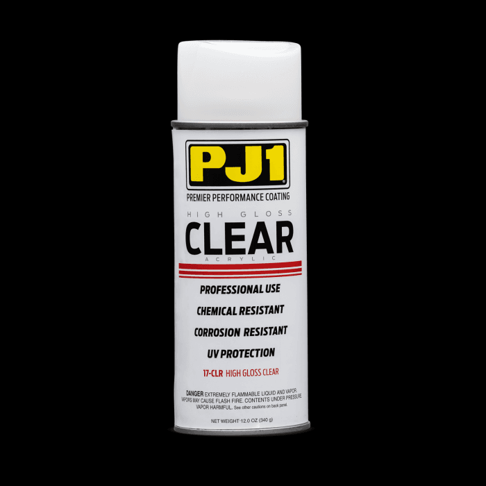 PJ1 Coating - High Gloss Clear Acrylic / Aerosol / 12 oz.