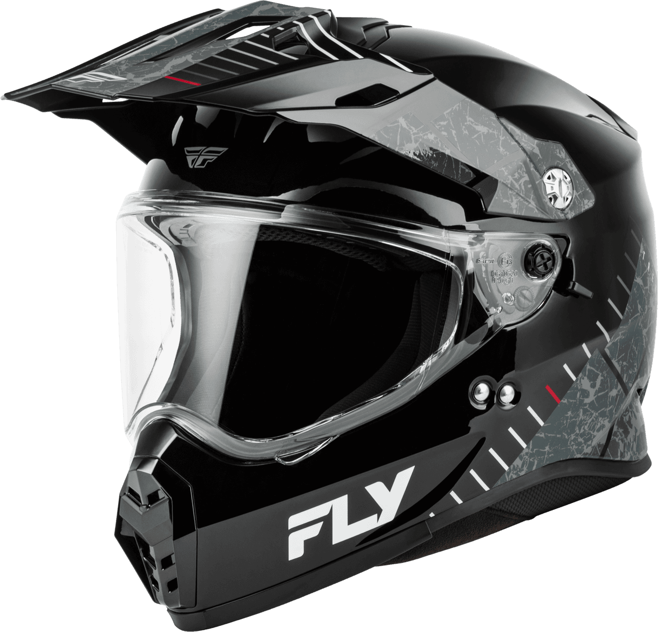 Fly Racing Fly Trekker Granite Helmet Black/Grey 2X