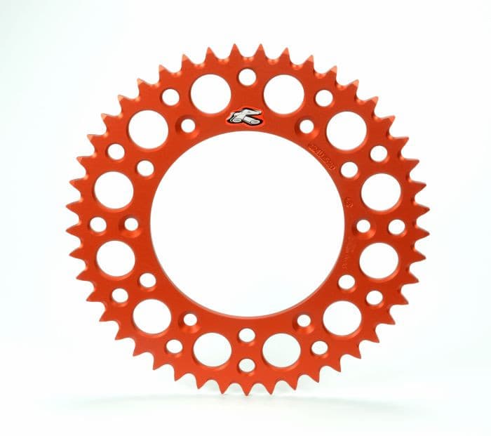 RENTHAL REAR ULTRALIGHT SPROCKET ORANGE GROOVED 44T