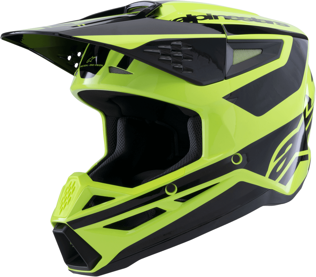 Alpinestars SM3 Heat Helmet Yellow Fluo/Black Glossy XL