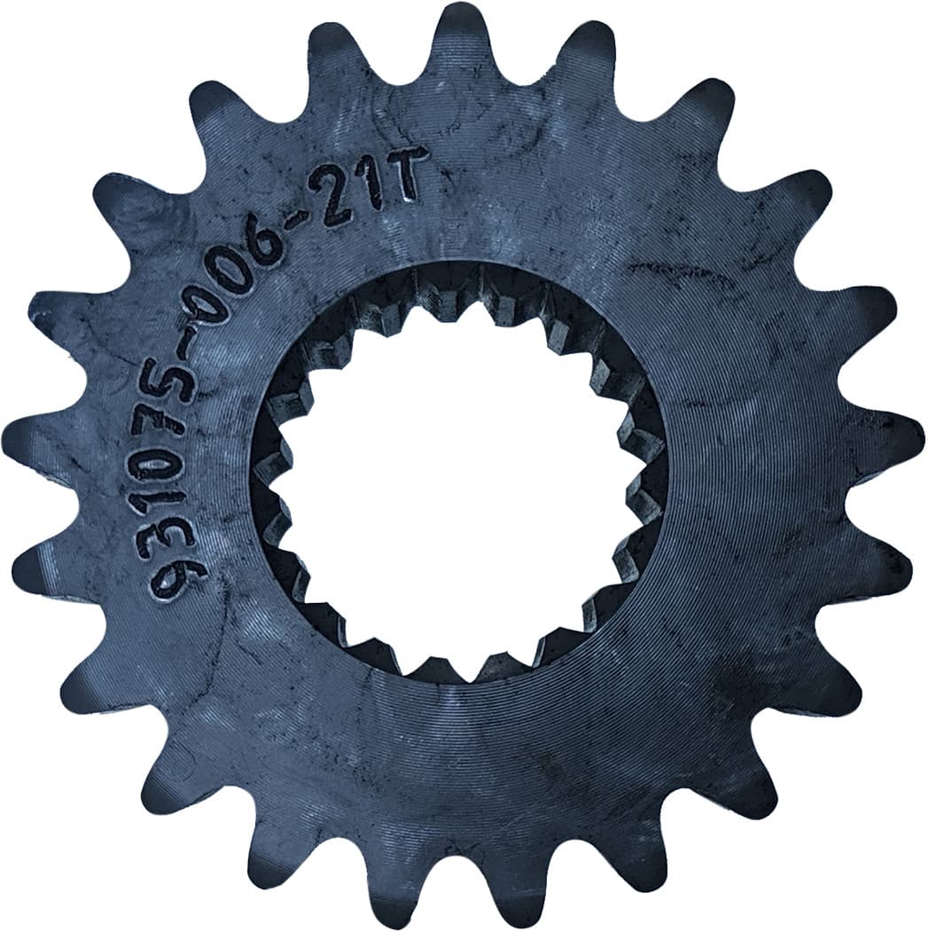 21T TOP SPROCKET 19T SPLINE 3/4" HYVO (13W)