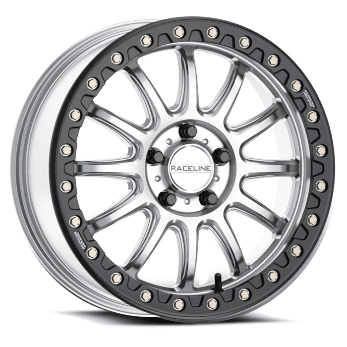 A14SB ALPHA HYPER SILVER W/BLACK OUTER RING 15X7 5X114.3 +25