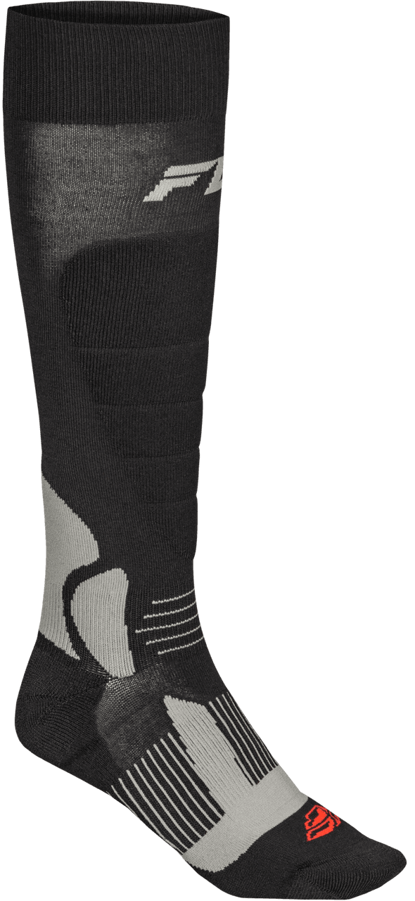Fly Racing Snow Heavyweight Wool Sock Black SM/MD