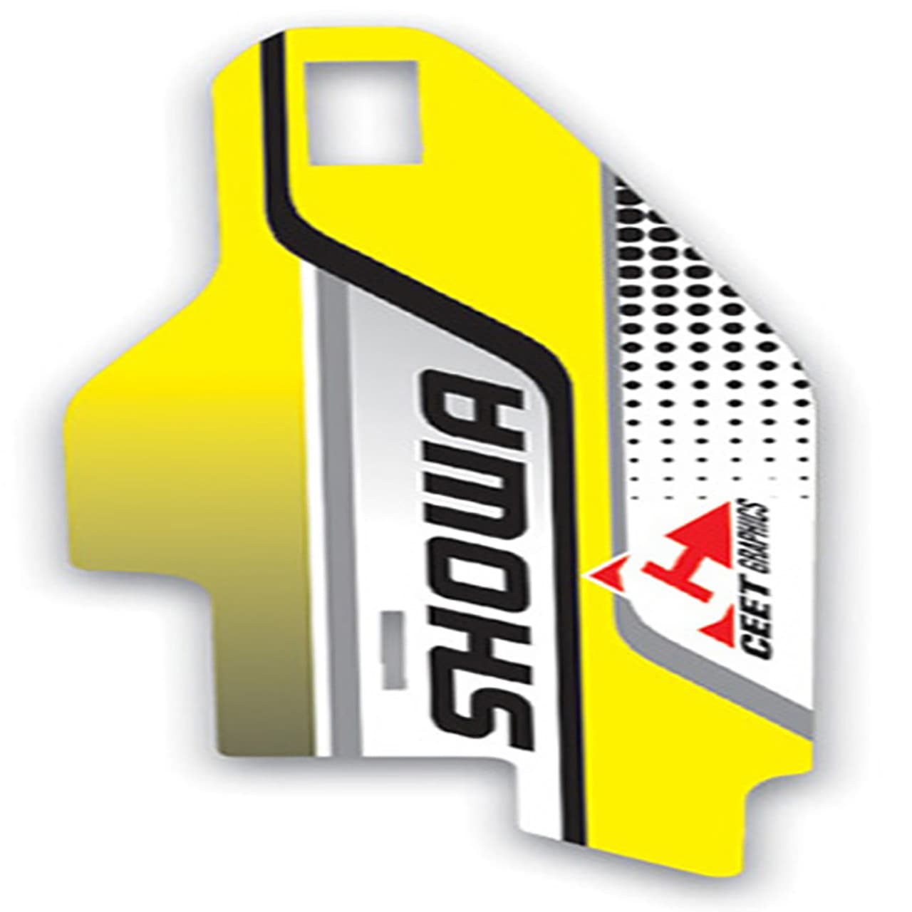 ZOAN SYNCHRONY-MX VISOR EQUIPE GRAPHIC,WHT/RED/YELLOW
