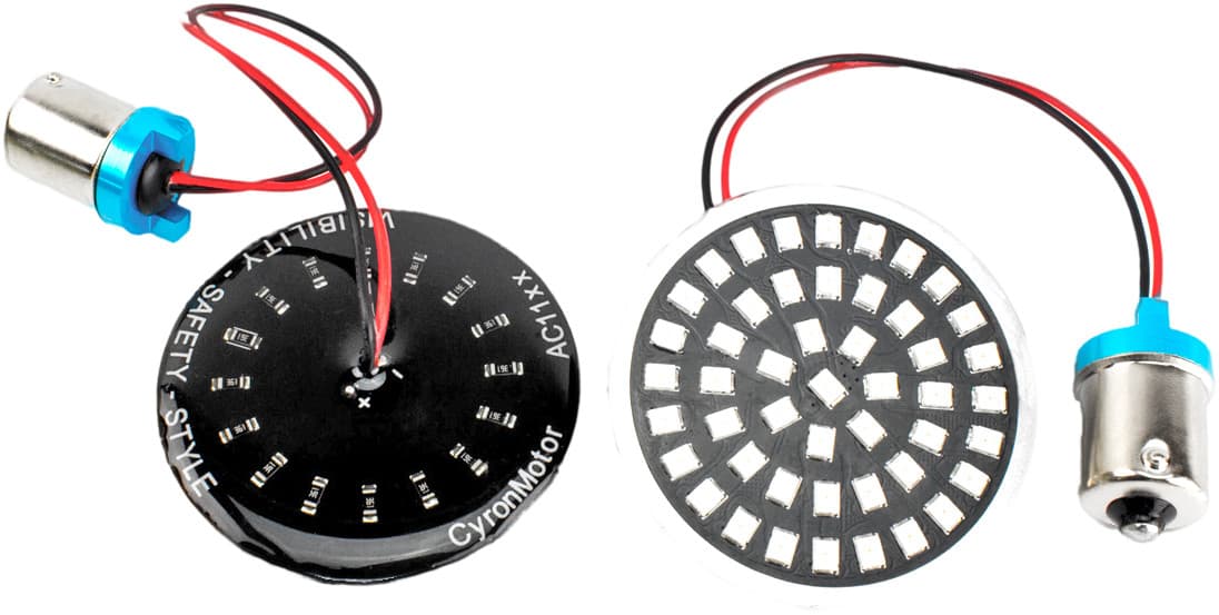 Cyron LED Turn Signal Inserts HD 2" 1156 Red