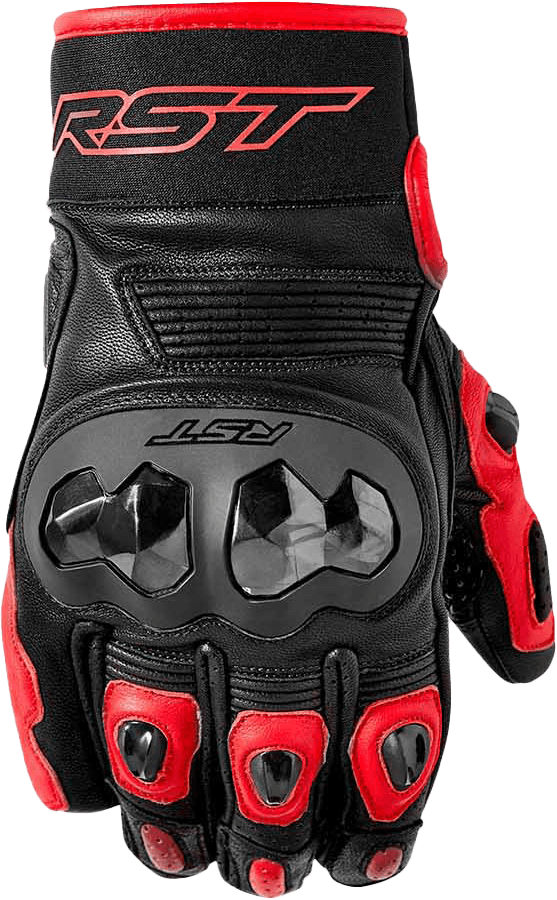 RST Freestyle 3 D3O Glove Black/Red Leather MD