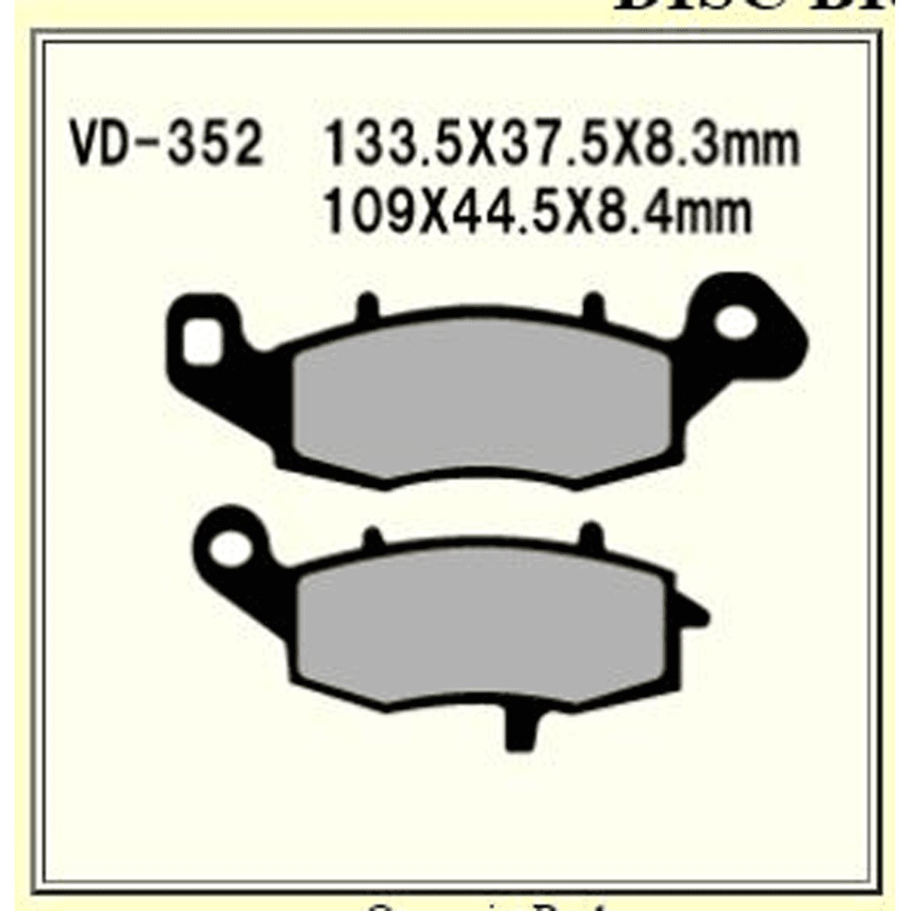 VESRAH BRAKE PADS
