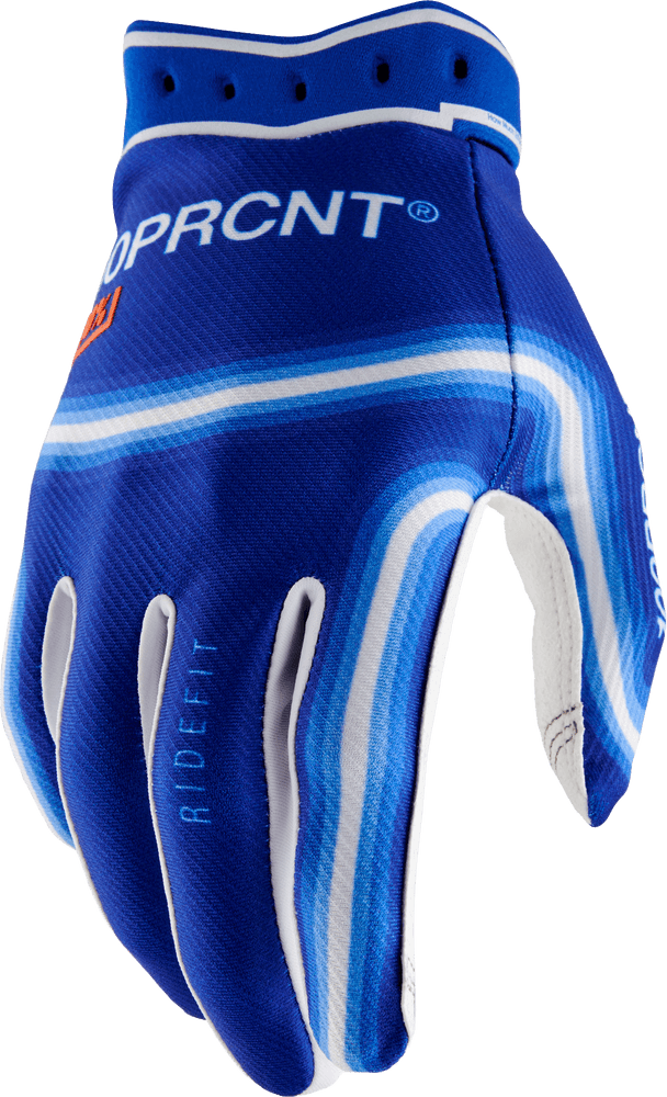 100-PERCENT Ridefit Gloves Electric Blue 2X