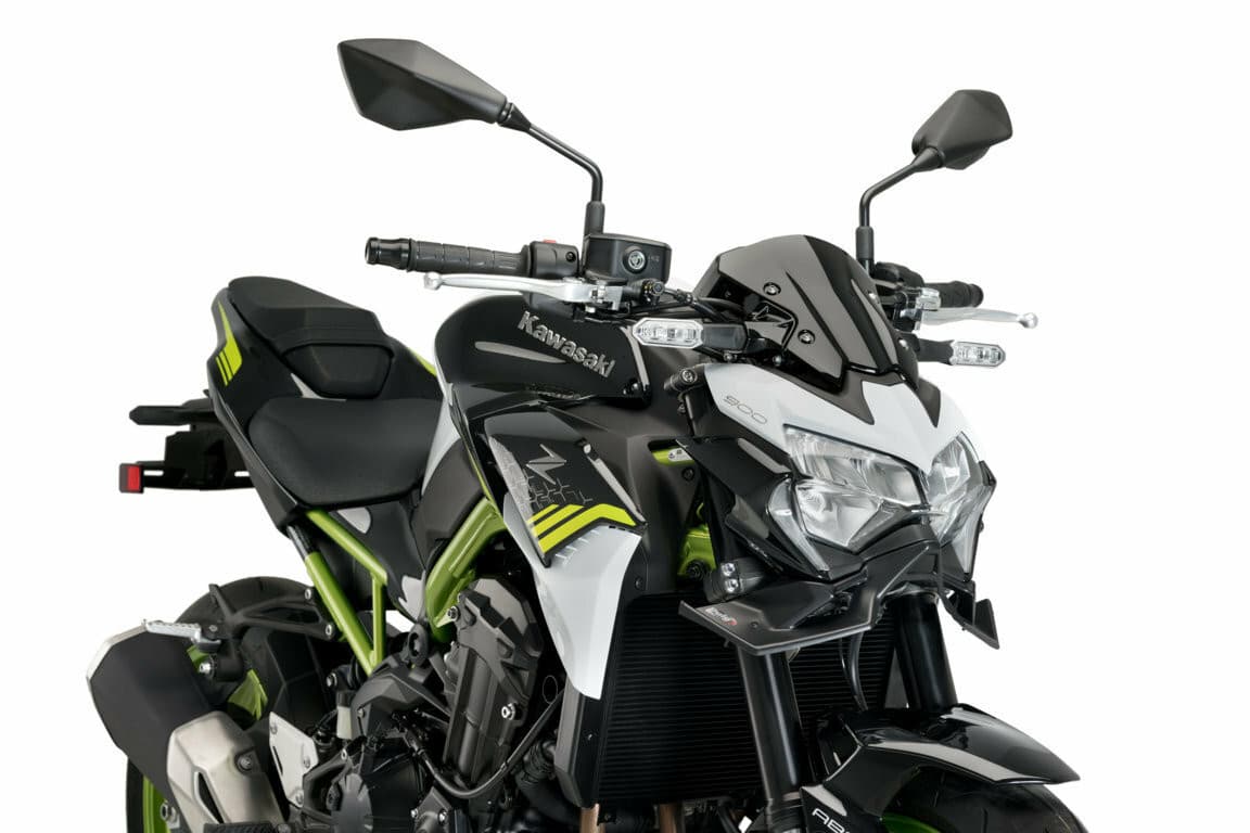 Puig Downforce Front Spoiler Black Kawasaki