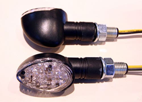 LED ULTRA MINI-MARKER LIGHTS, OVAL, C.F., LONG STEM (15 LEDS)