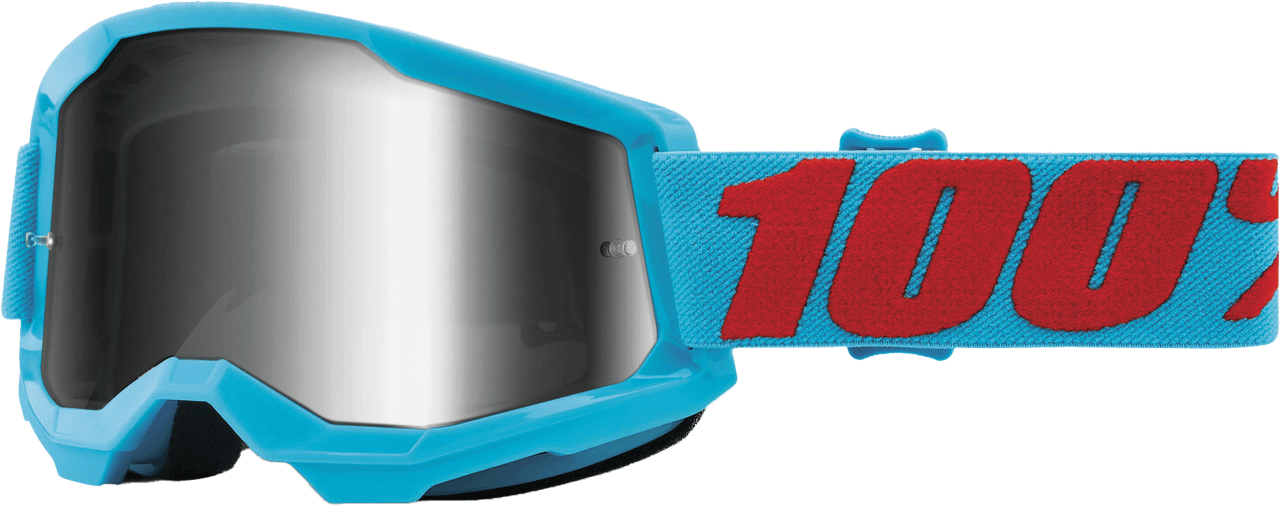100-PERCENT Strata 2 Goggle Summit Mirror Silver Lens