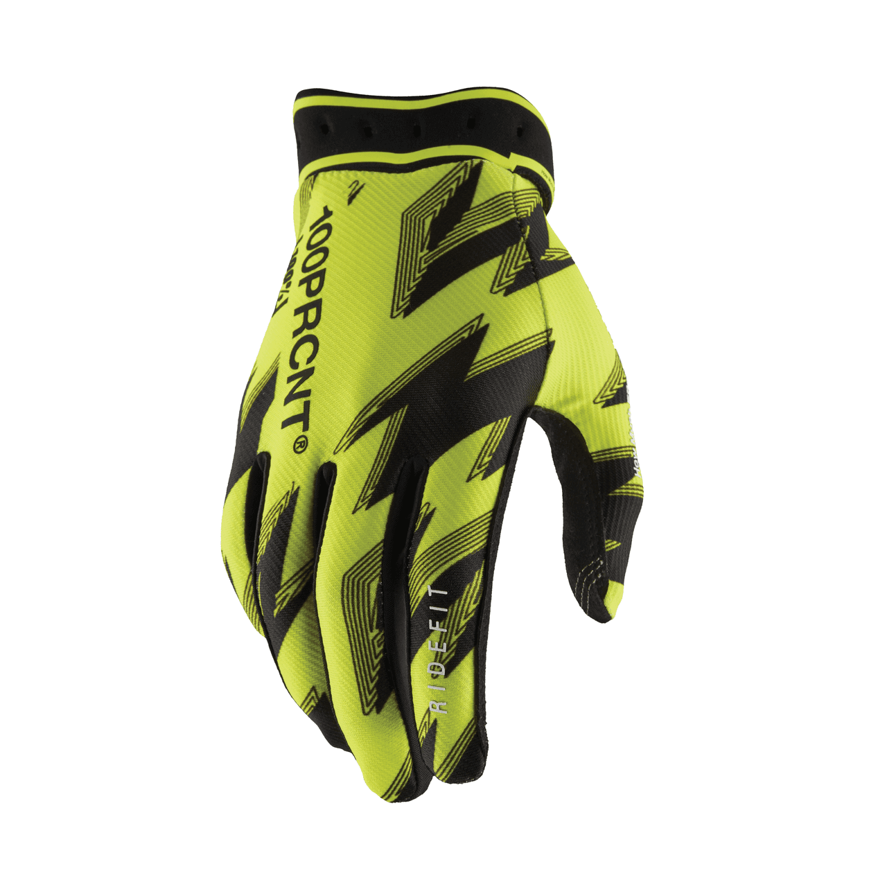 100-PERCENT Ridefit Gloves Fluo Yellow/Black 2X