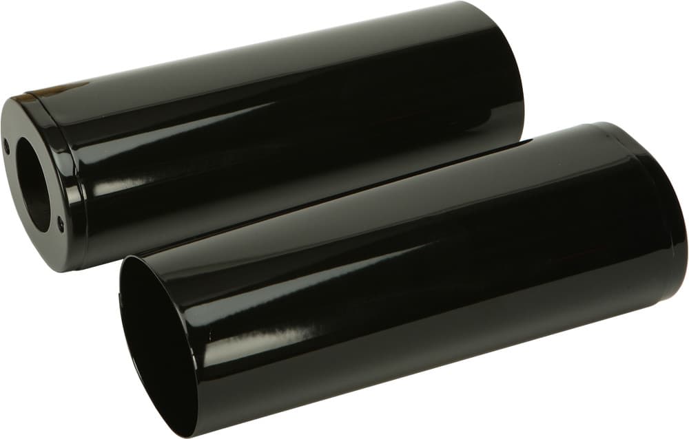 HardDrive Uppr Fork Tube Covers Black +2 Touring 84-13 Flst 86-14