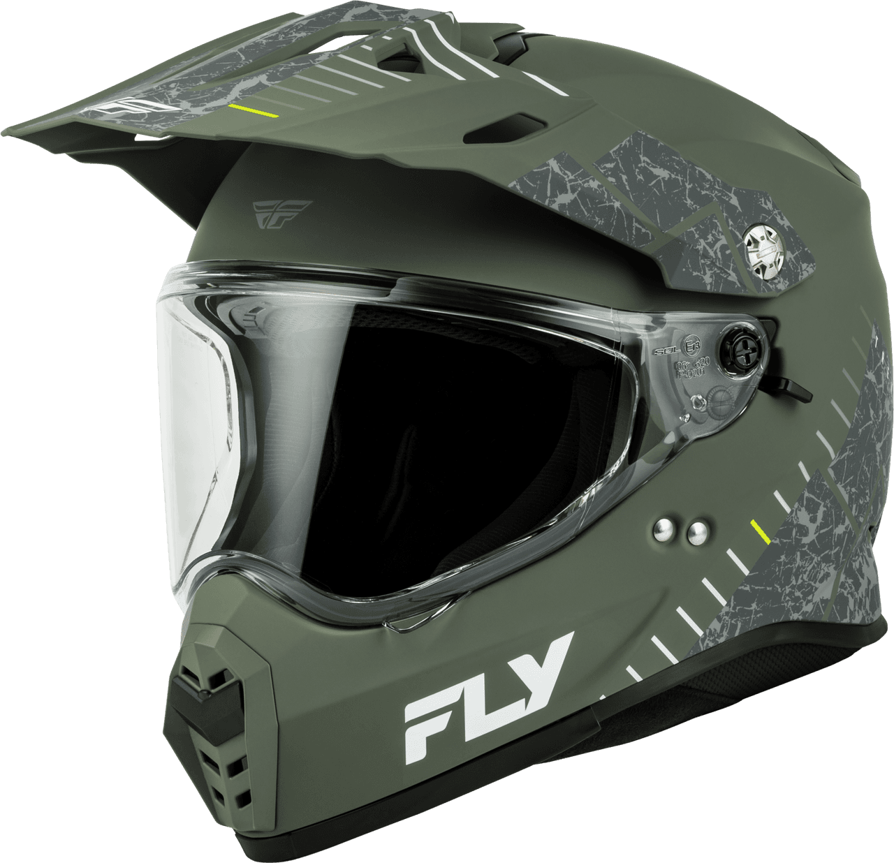 Fly Racing Fly Trekker Granite Helmet Matte Sage/Grey XS